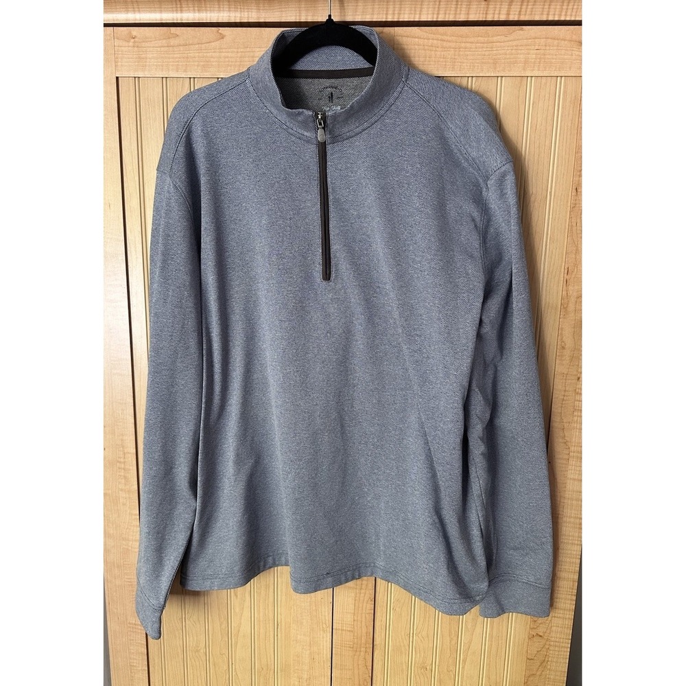 Johnnie-O Top Shelf Mens Sz XL 1/4 Zip Long Sleeve Pullover Blue